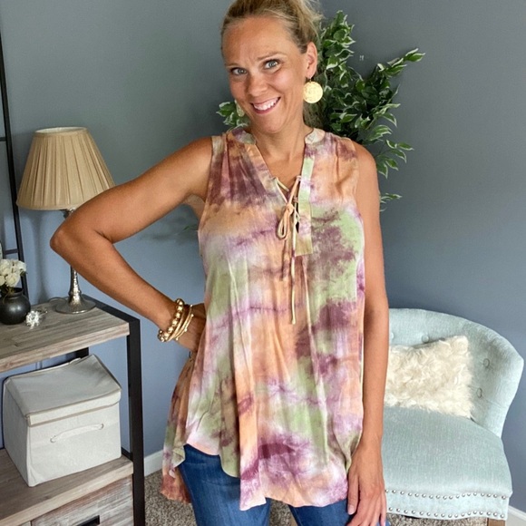 Tops - Tie dye tunic top